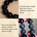 Natural Rainbow Obsidian Positive Transformation Bracelet