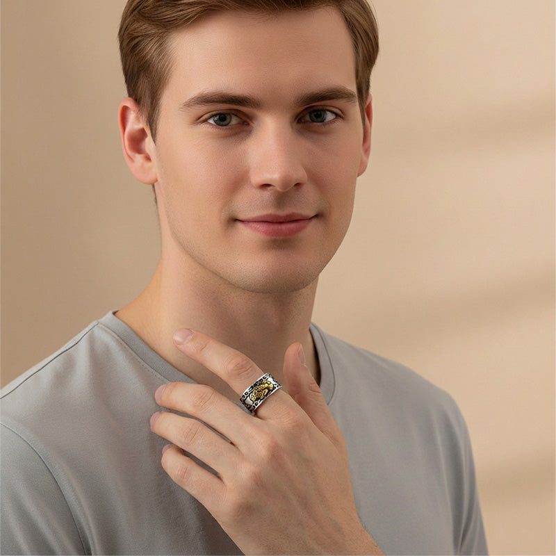 Sterling Silver Pixiu Ring — Wealth Attraction & Prosperity Guard