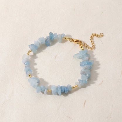 Serene Aura Natural Aquamarine & Pearl Healing Set
