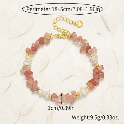 Divine Feminine Aura Bracelet | Freshwater Pearl & Natural Crystal