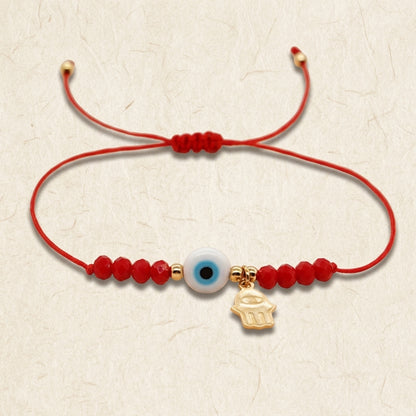 Hamsa Hand & Evil Eye Red String Protection Bracelet