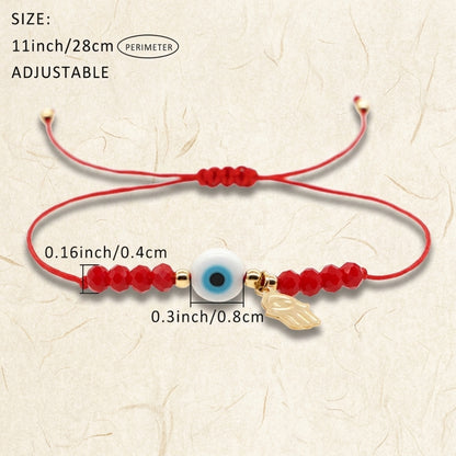 Hamsa Hand & Evil Eye Red String Protection Bracelet