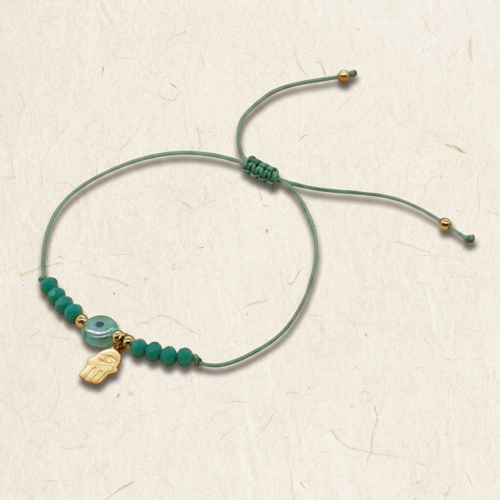 Hamsa Hand & Evil Eye Red String Protection Bracelet
