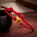 AuraVeya Handmade Red String Elephant Love Heart Protection Braided Adjustable Bracelet