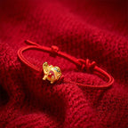 AuraVeya Handmade Red String Elephant Love Heart Protection Braided Adjustable Bracelet