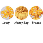 AuraVeya Natural Citrine Money Tree Gemstone Ornament - Feng Shui for Prosperity
